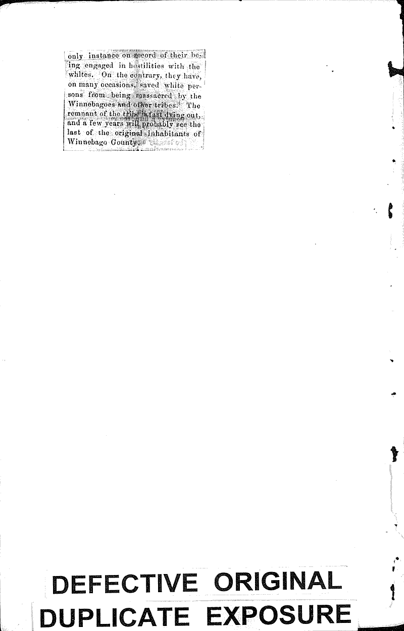The historical points of Winnebago county Newspaper Article/Clipping