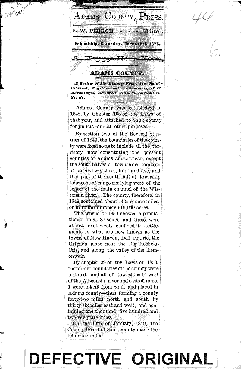  Source: Adams County Press Date: 1876-01-01