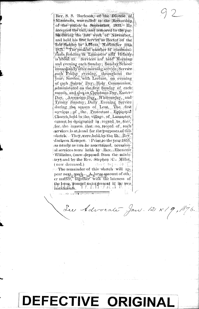  Source: Lancaster Advocate Date: 1870-01-05