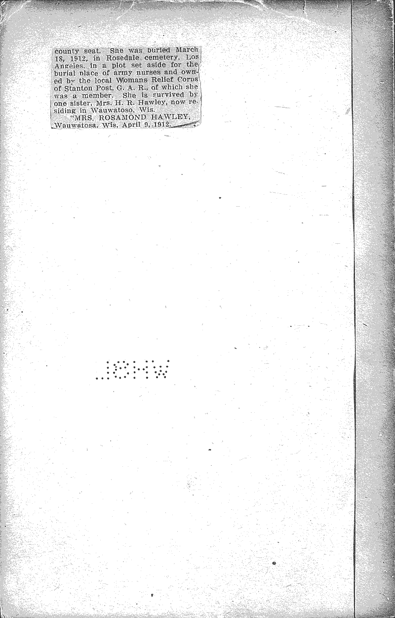 Dr. Susan Hall first nurse in the Civil War Source: Marinette Eagle-Star Topics: Civil War Date: 1918-03-08