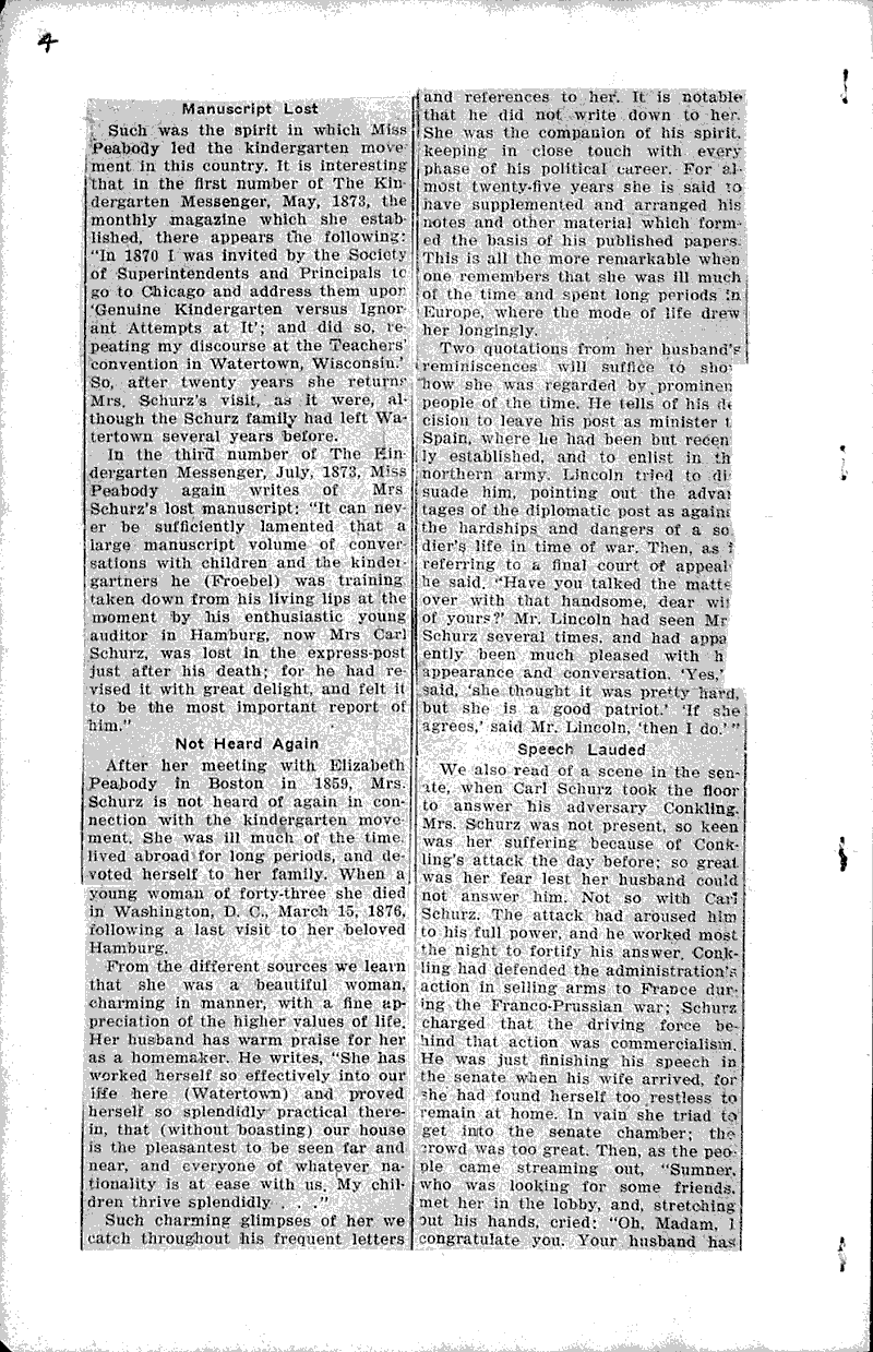Watertown is first--writer tells why Source: Watertown Daily Times Topics: Education Date: 1933-07-29