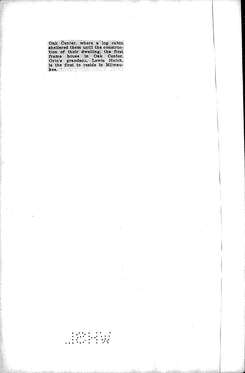 Precedents: Hatch family Source: Milwaukee Sentinel Topics: Immigrants Date: 1935-12-15