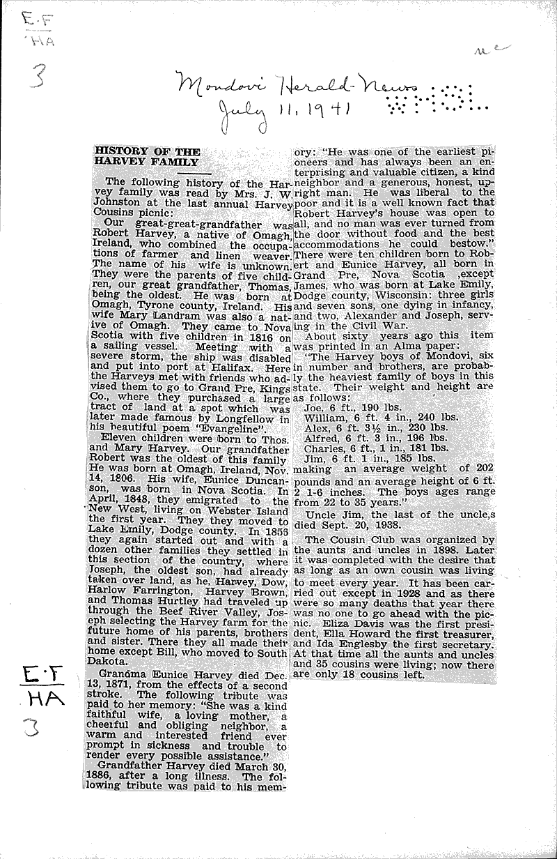  Source: Mondovi Herald Topics: Immigrants Date: 1930-08-29