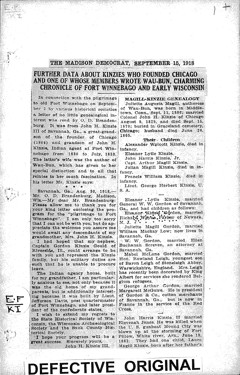  Source: Madison Democrat Date: 1918-09-15