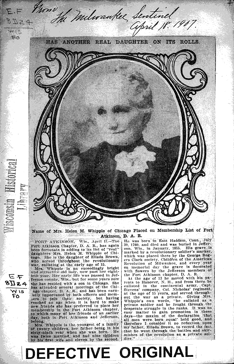  Source: Milwaukee Sentinel Topics: Social and Political Movements Date: 1907-04-18