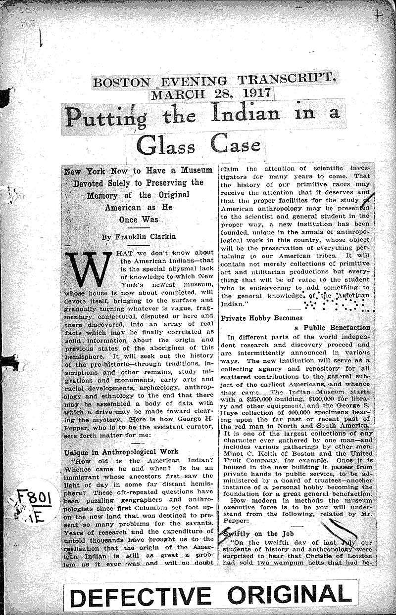  Topics: Indians and Native Peoples Date: 1917-03-28