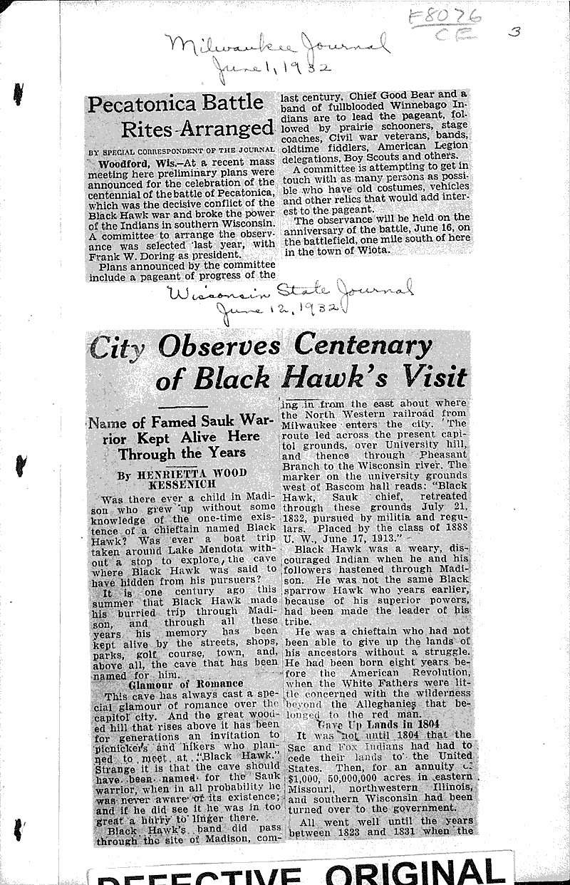  Source: Milwaukee Journal Topics: Indians and Native Peoples Date: 1932-06-01