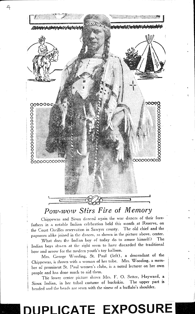  Source: Milwaukee Sunday Journal Topics: Indians and Native Peoples Date: 1922-09-17