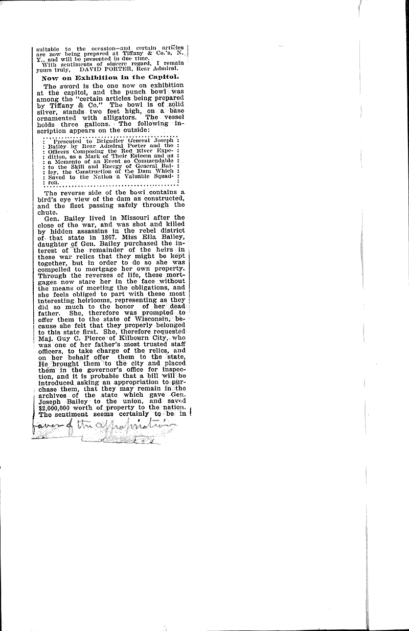  Source: Milwaukee Sentinel Topics: Civil War Date: 1895-01-21