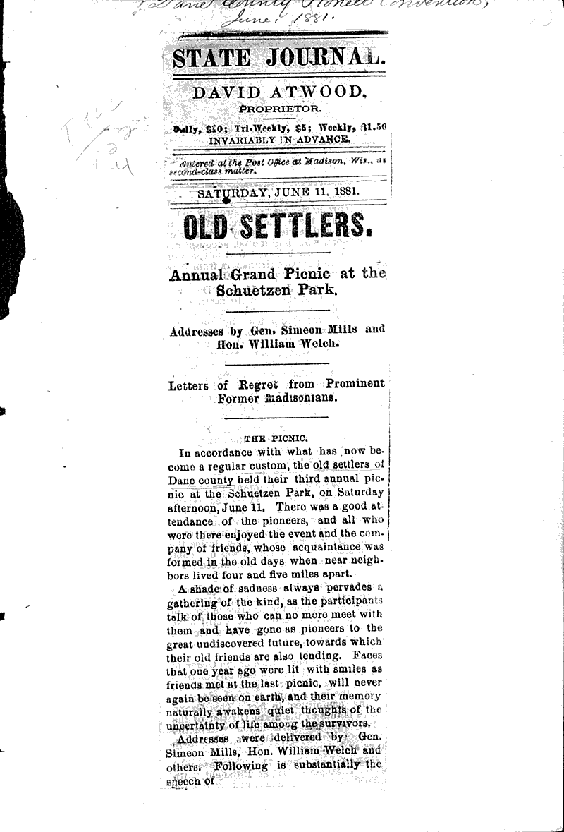  Source: Wisconsin State Journal Topics: Social and Political Movements Date: 1881-06-11