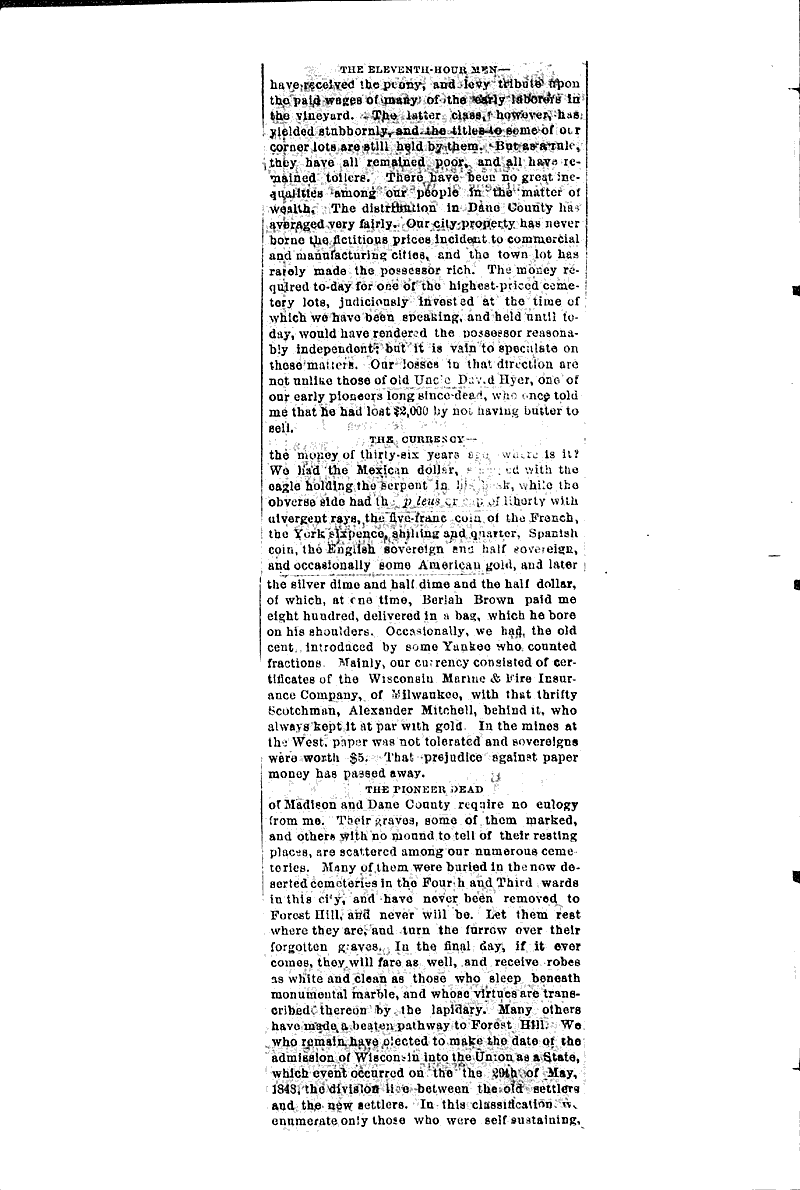  Source: Wisconsin State Journal Topics: Social and Political Movements Date: 1881-06-11