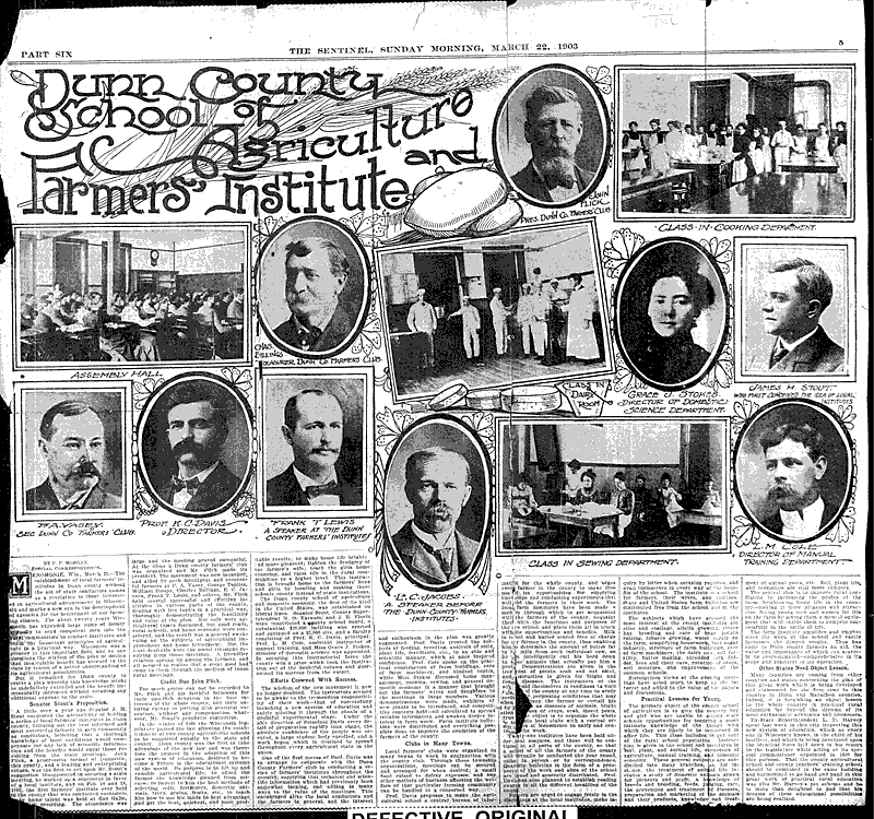  Source: Milwaukee Sentinel Topics: Education Date: 1903-03-22